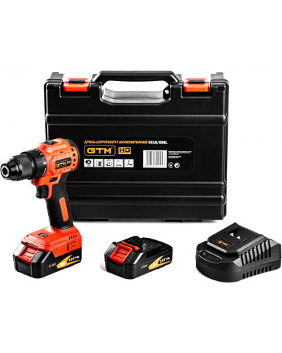 Аккумуляторная Дрель-Шуруповерт GTM DS18/50BL (2897) - Для Ежедневных Задач!