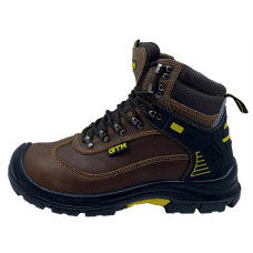 Берцы рабочие GTM SM-090 с металлическим носком коричневые р.39 (870314)